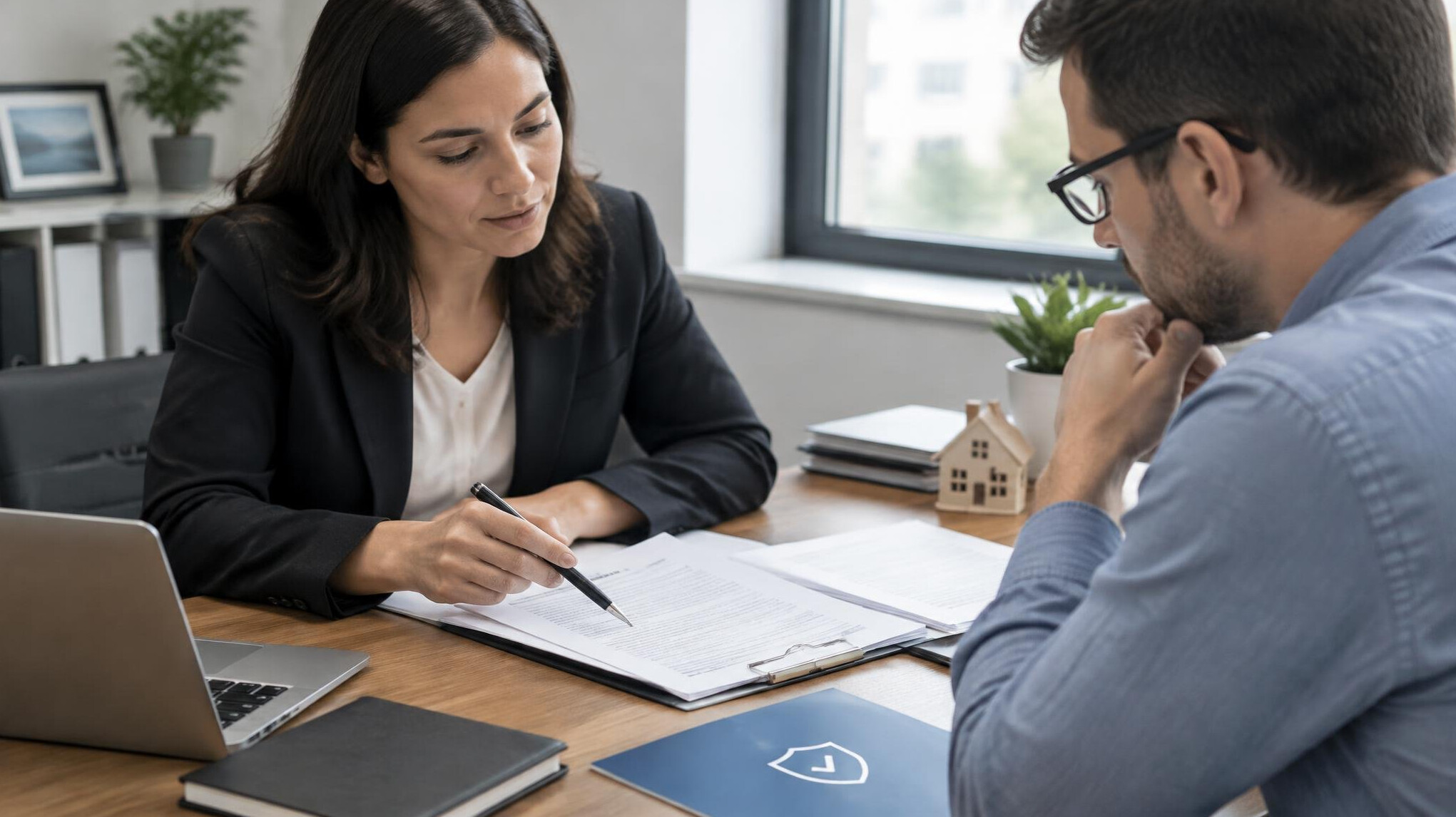 person reviewing documents